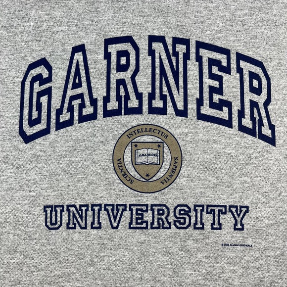 Vintage Garner University Sweatshirt Adult Large Gray College GU Alumni y2k Mens - Picture 3 of 11